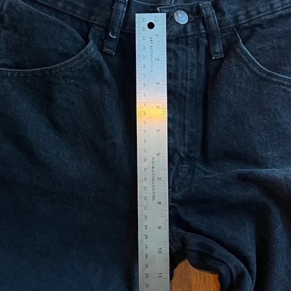 Bundle of Two Men's Black Jeans 100% Cotton 5 Pocket Zipper Fly - Picture 15 of 16